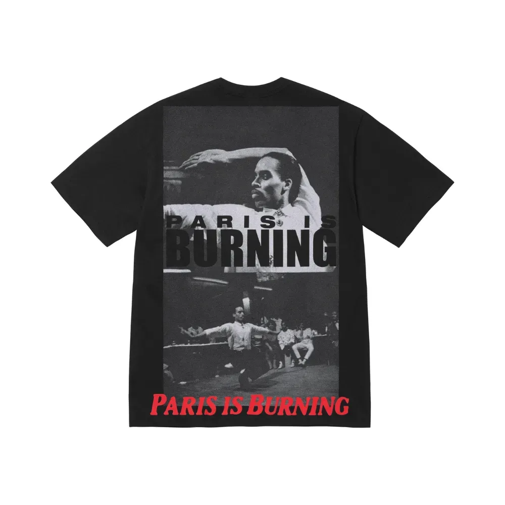 Camiseta Supreme Paris Is Burning Black SS26-W18 - Droper