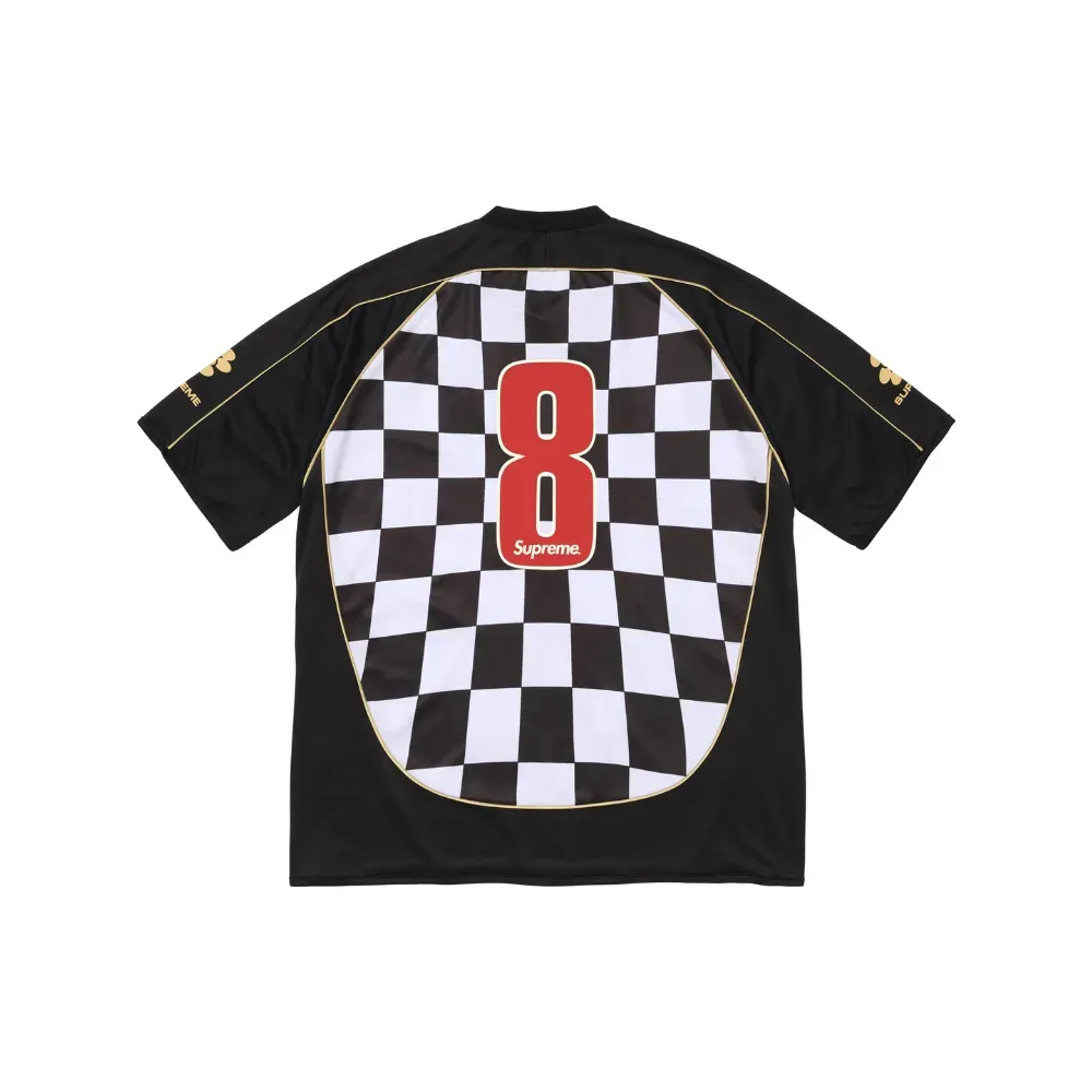 Camiseta Supreme Checkerboard Soccer Black SS26-W18 - Droper