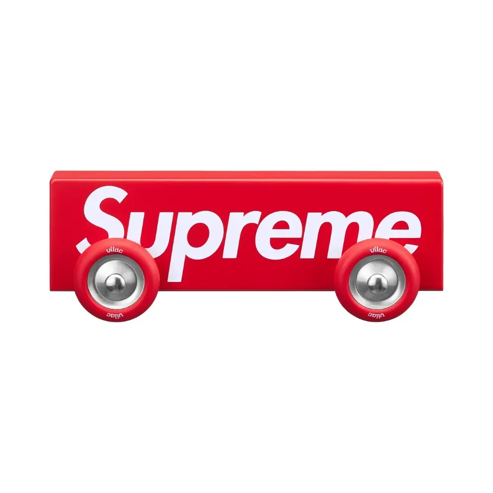 Vilac x Supreme Brinquedo Wooden Car Box Logo Red SS26-W18 foto 1