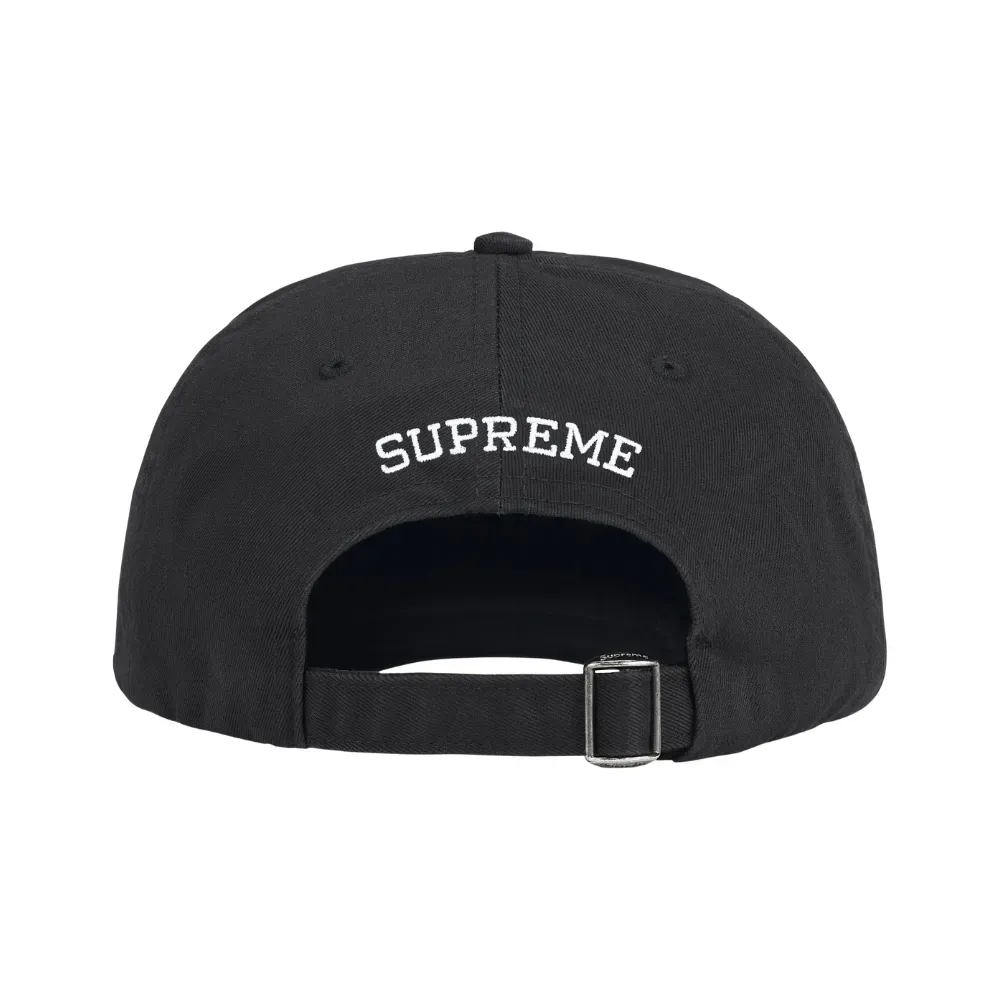 Boné Supreme Paris Is Burning 6-Panel Black SS26-W18 - Droper