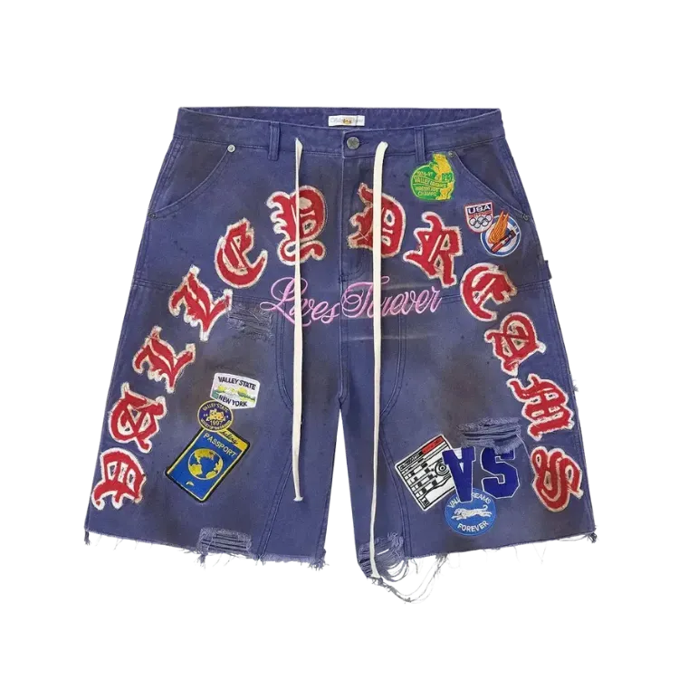 Bermuda Vale Lives Forever Workshop Jeans Blue