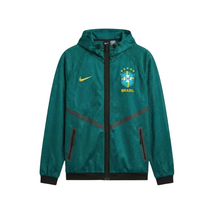 Jaqueta Nike Brasil Hino Chevron Green