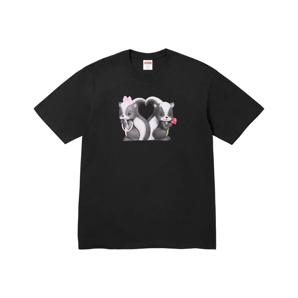 Supreme Skunk tee シュプリーム スカンク Tシャツ Camiseta Supreme Skunk Tee Black SS26-W18 - Droper