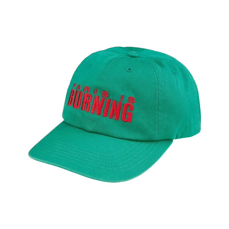 Boné Supreme Paris Is Burning 6-Panel Teal SS26-W18