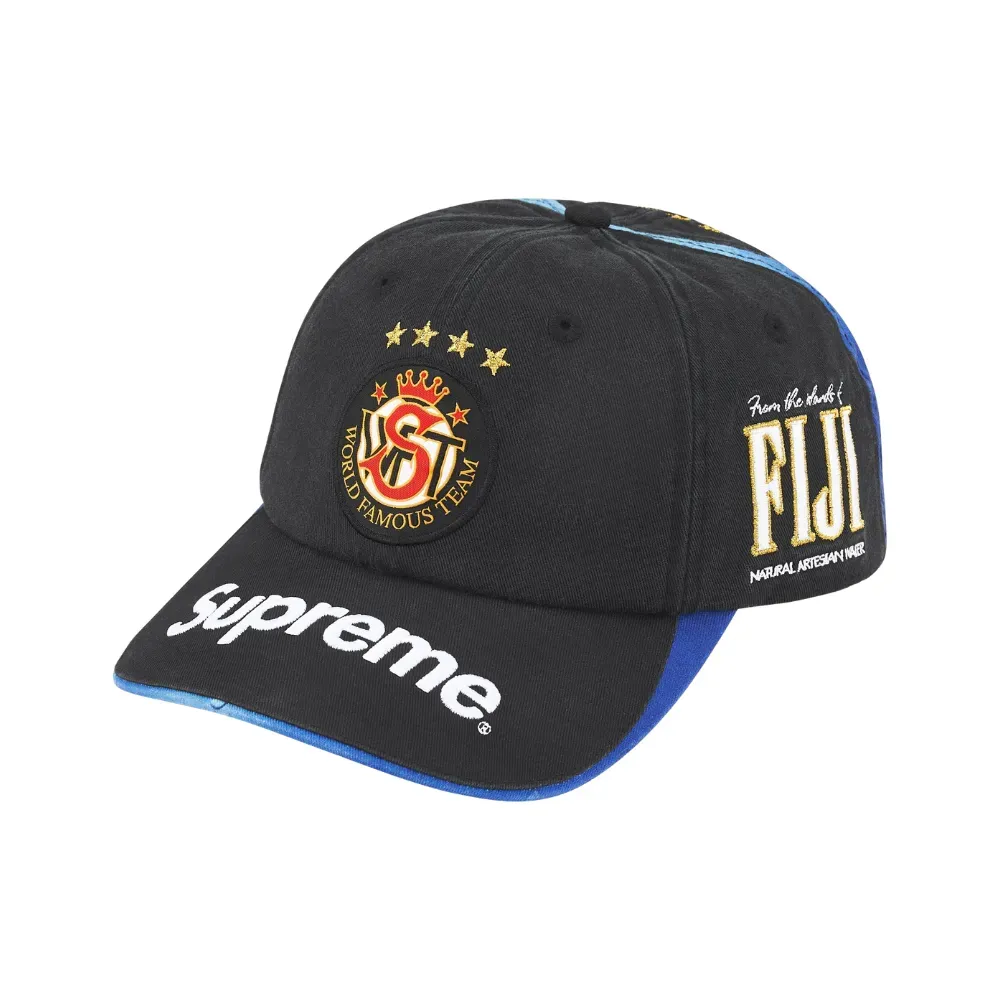 Fiji x Supreme Boné 6-Panel Black SS26-W18 - Droper