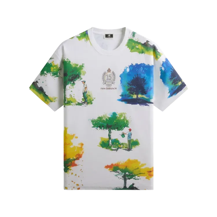 Kith x New Balance Camiseta Watercolor Quinn White