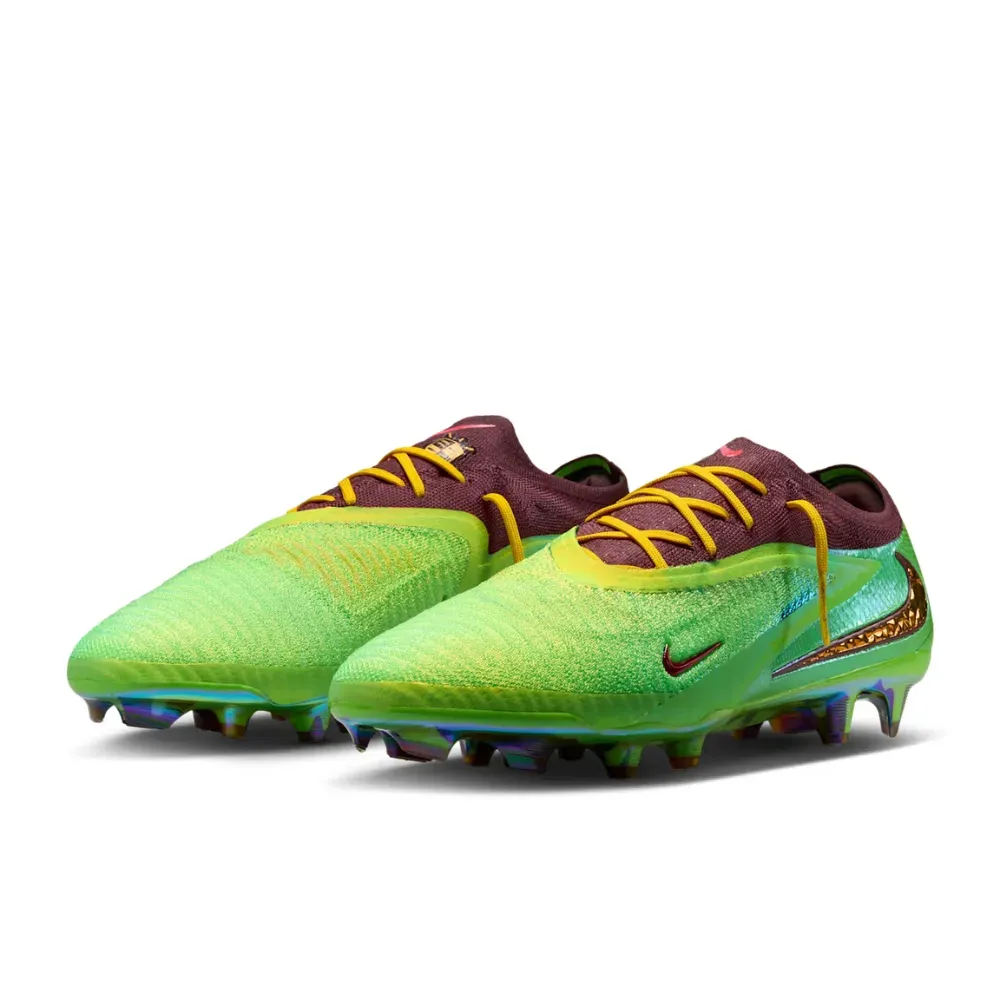 Cactus Jack x Nike Chuteira Phantom 6 Low Elite FG Earth Metallic