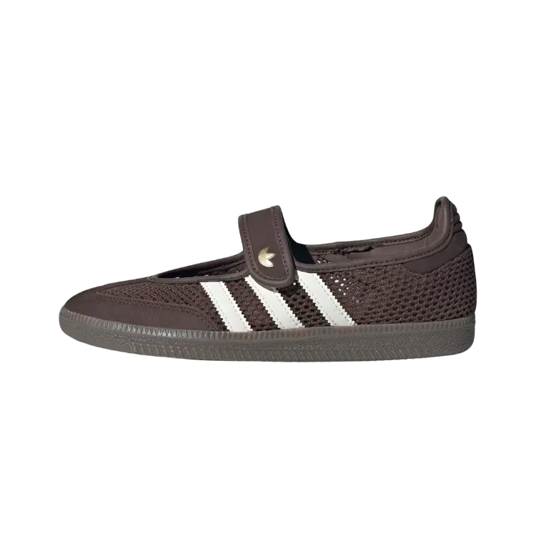 adidas Samba Jane Brown Offwhite Gold Metallic