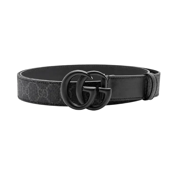 Cinto Gucci GG Supreme Buckle Black - Droper