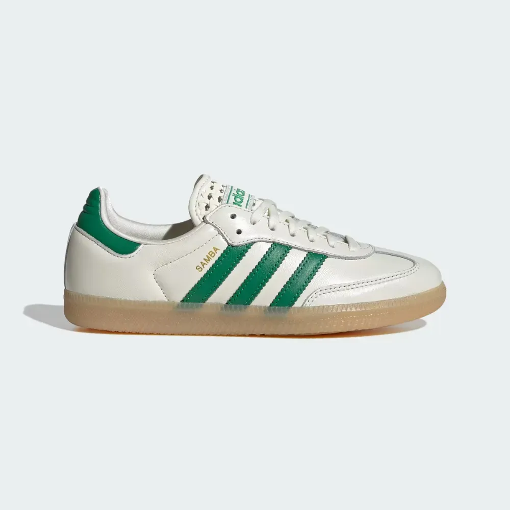 adidas Samba OG Off White Green Gold Metallic - Droper