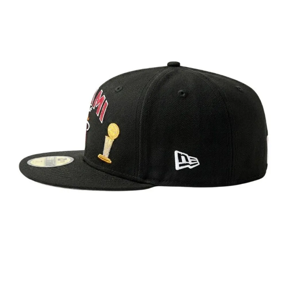 Boné New Era 59FIFTY Fitted NBA Miami Heat Fan Black foto 2