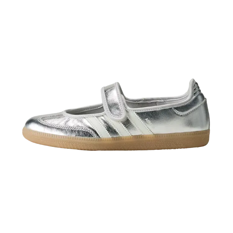 adidas Samba Jane Silver Metallic Off White Gum