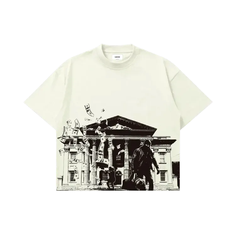 Camiseta Limetre Bank Boxy Off-White