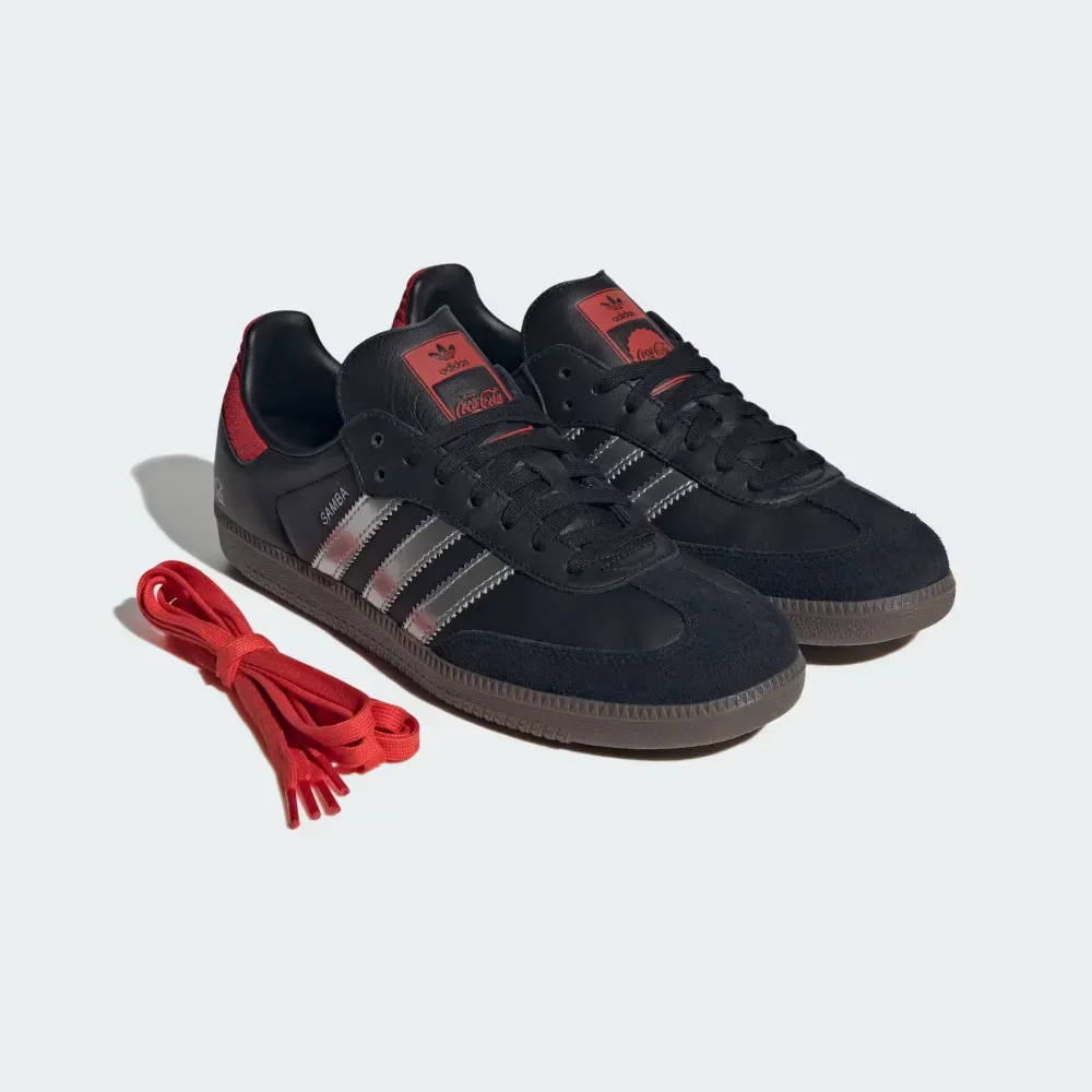 Coca Cola x adidas Samba OG Core Black None Gum - Droper