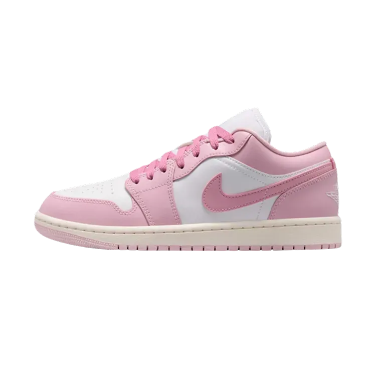 Air Jordan 1 Low Iced Carmine Elemental Pink Sail White