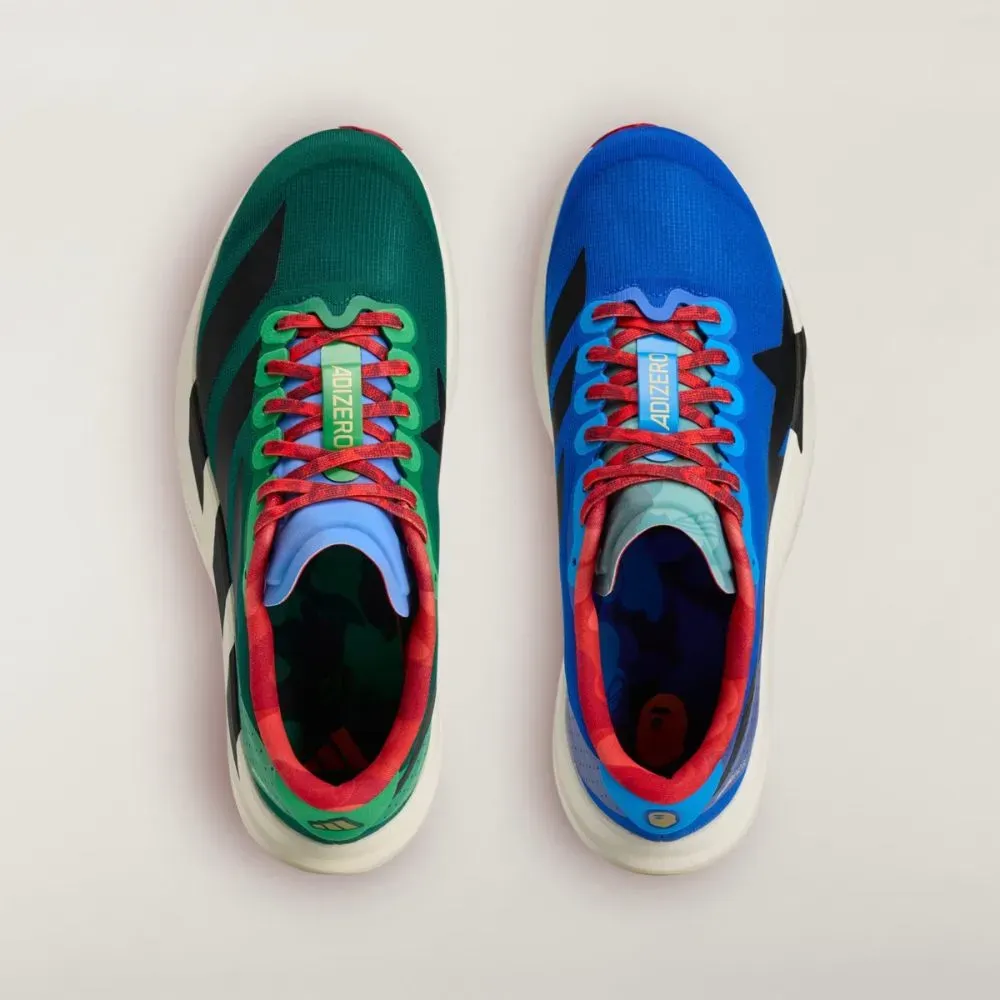 BAPE x adidas Adizero EVO SL Power Blue Collegiate Green Off White