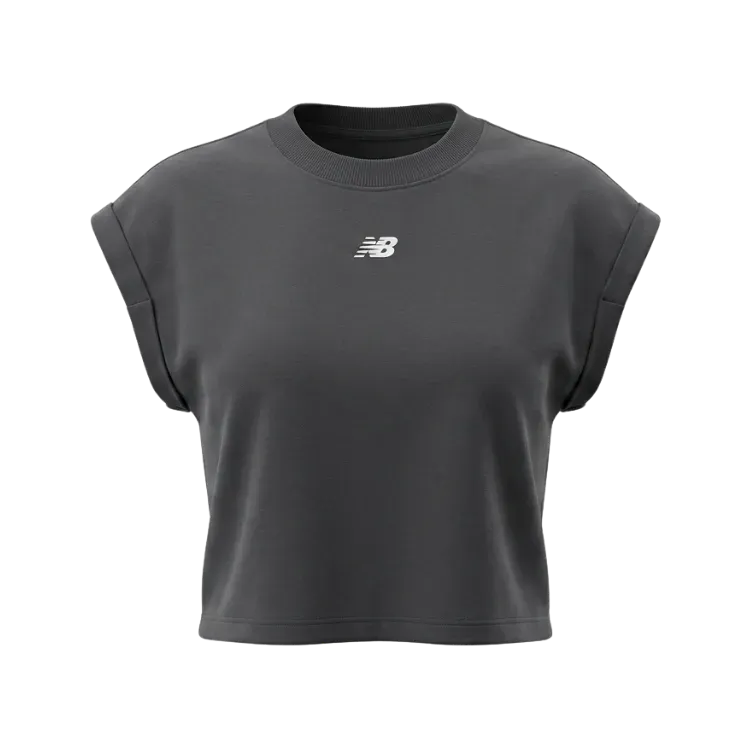 Camiseta New Balance French Terry Grey Feminino