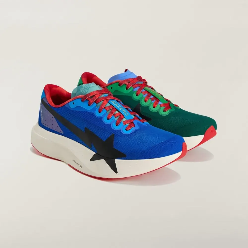 BAPE x adidas Adizero EVO SL Power Blue Collegiate Green Off White