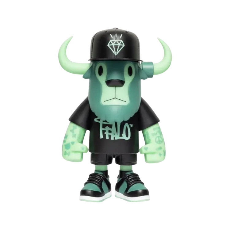 New Era FFALO Branded Glow in the Dark 59FIFTY Day Green