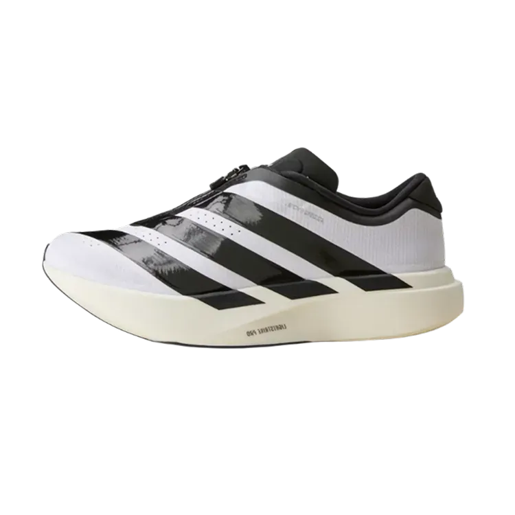 adidas Adizero EVO SL Zíper Cloud White Core Black Silver Metallic Feminino