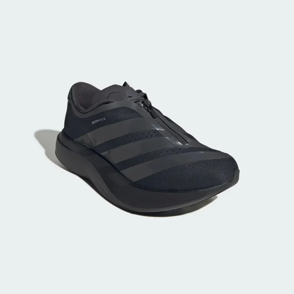 adidas Adizero EVO SL Core Black Grey Six Silver Metallic - Droper