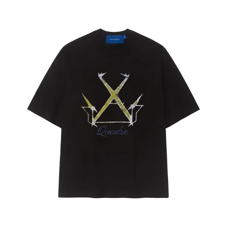 Camisa Quadro Creations Antena Boxy Black