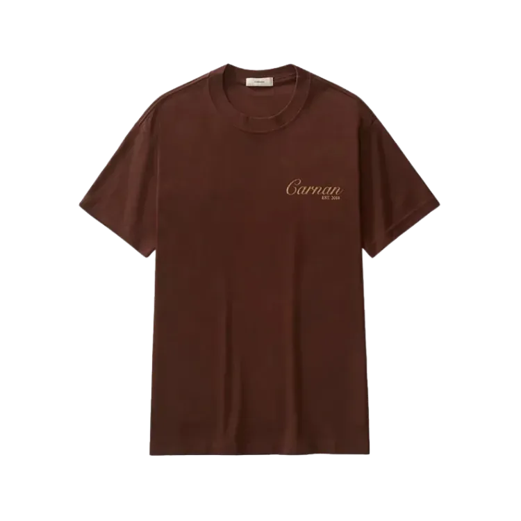 Camiseta Carnan Lace Stamp Heavy Brown