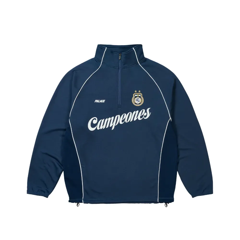 Jaqueta Palace Copa 1/4 Zip Techy Fleece Navy - Droper