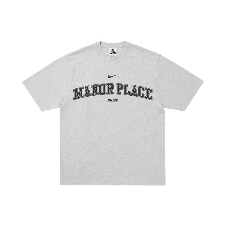 Palace x Nike Camiseta Shop Manor Place Grey Marl