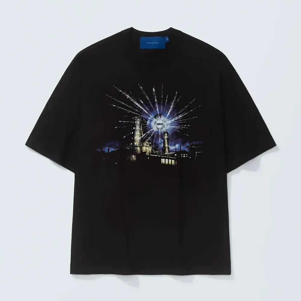 「untitled」 Camiseta Quadro Creations Fireflies Manufacturer Boxy Black - Droper