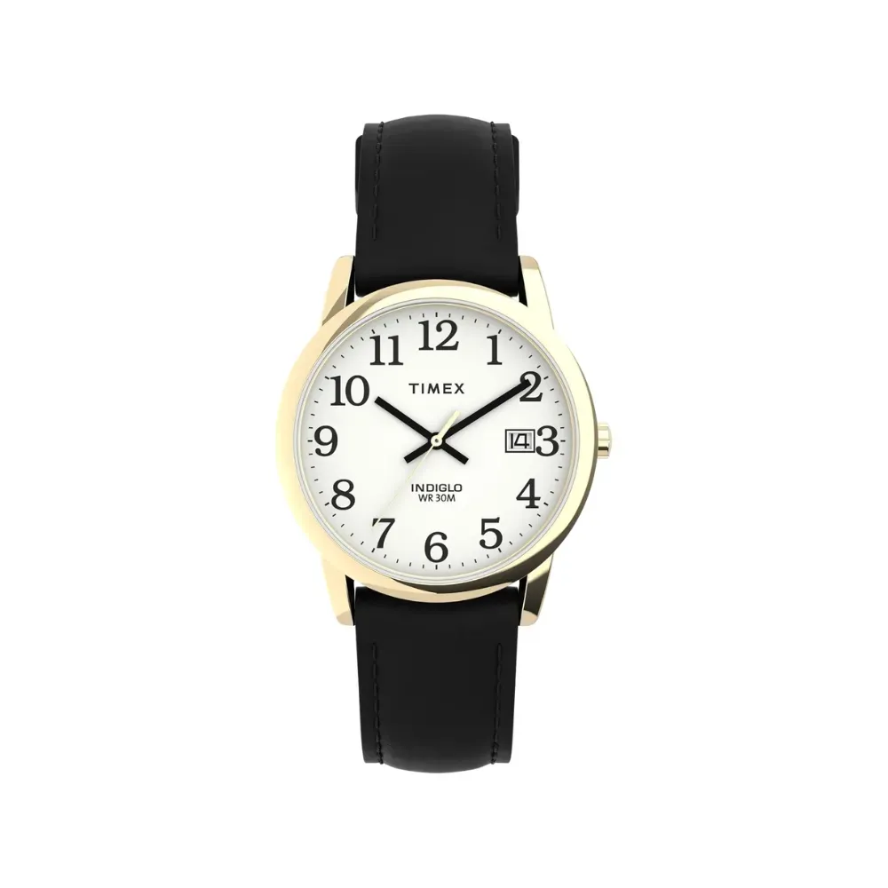 Relógio Timex Easy Reader Leather Black 38 mm - Droper