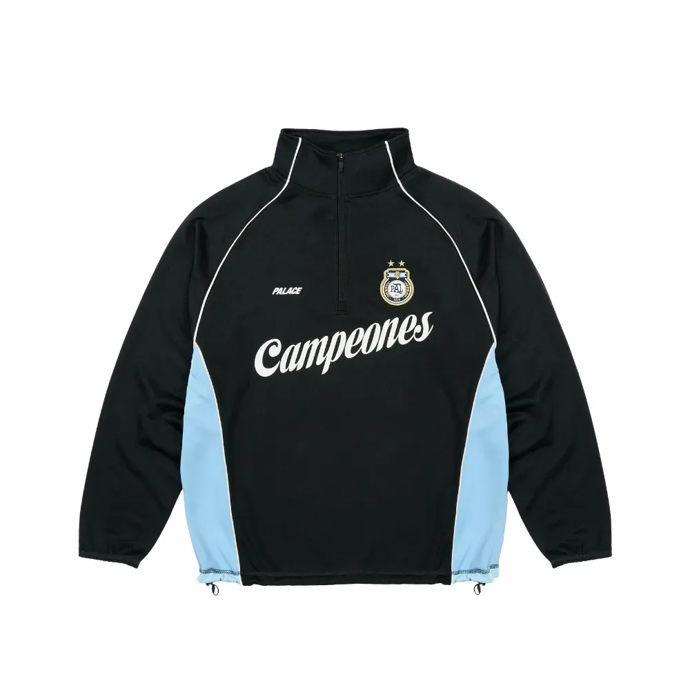 Jaqueta Palace Copa 1/4 Zip Techy Fleece Black - Droper