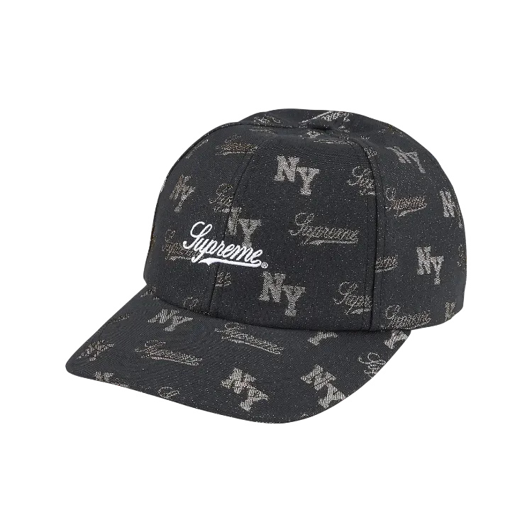New Era x Supreme Boné Gothic Outline Adjustable Black SS26-W15
