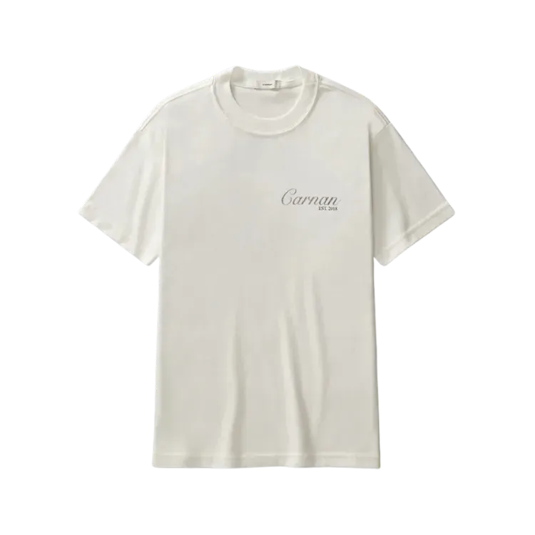 Camiseta Carnan Lace Stamp Heavy Off White