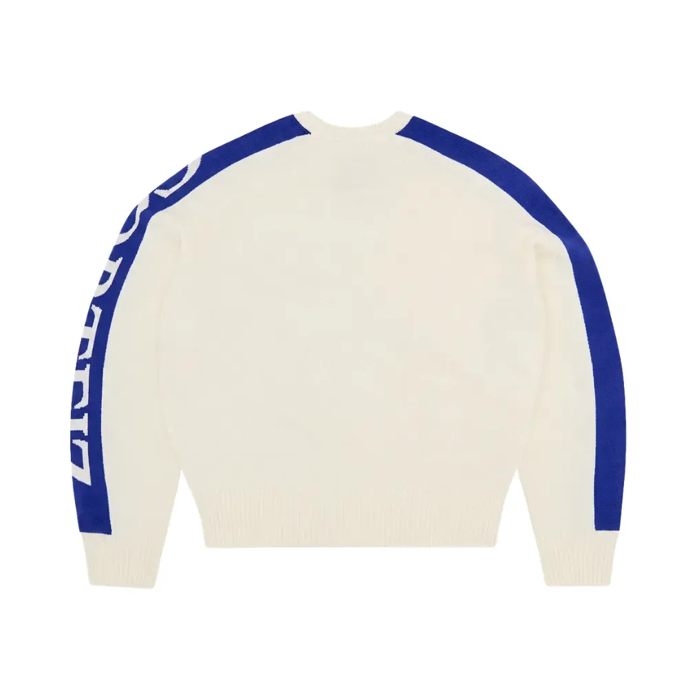 Corteiz ホワイト　Sサイズ ニットセーター Suéter Corteiz VVS Panel Knit Cream - Droper