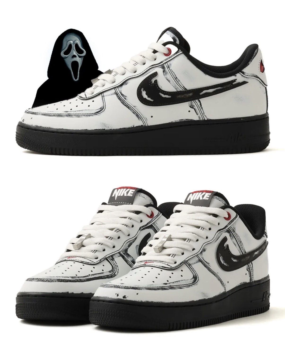 靴 Nike Air Force 1 Halloween Scream Nike prepara lançamento do Air Force 1 Low 