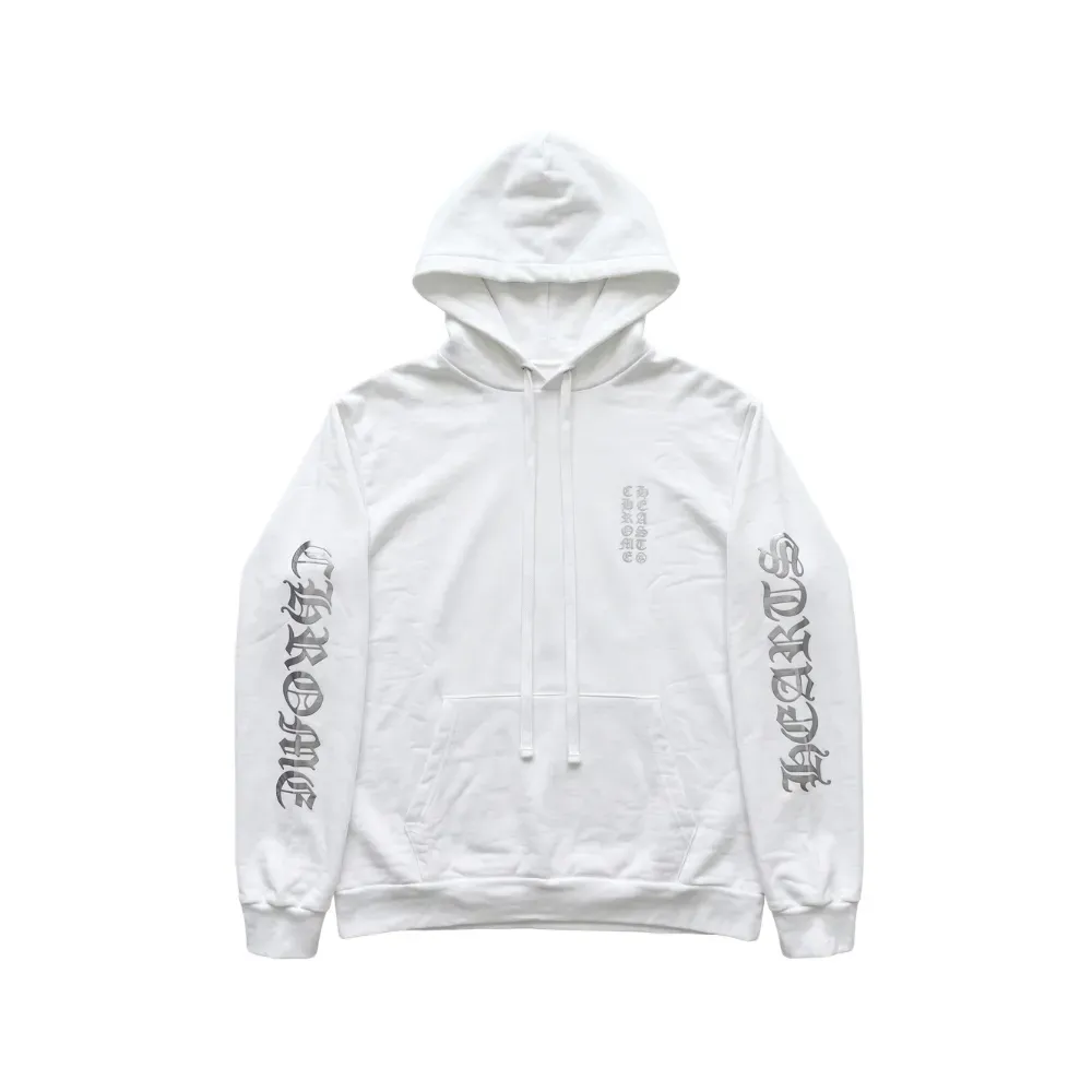 Moletom Chrome Hearts Foil Hoodie White - Droper