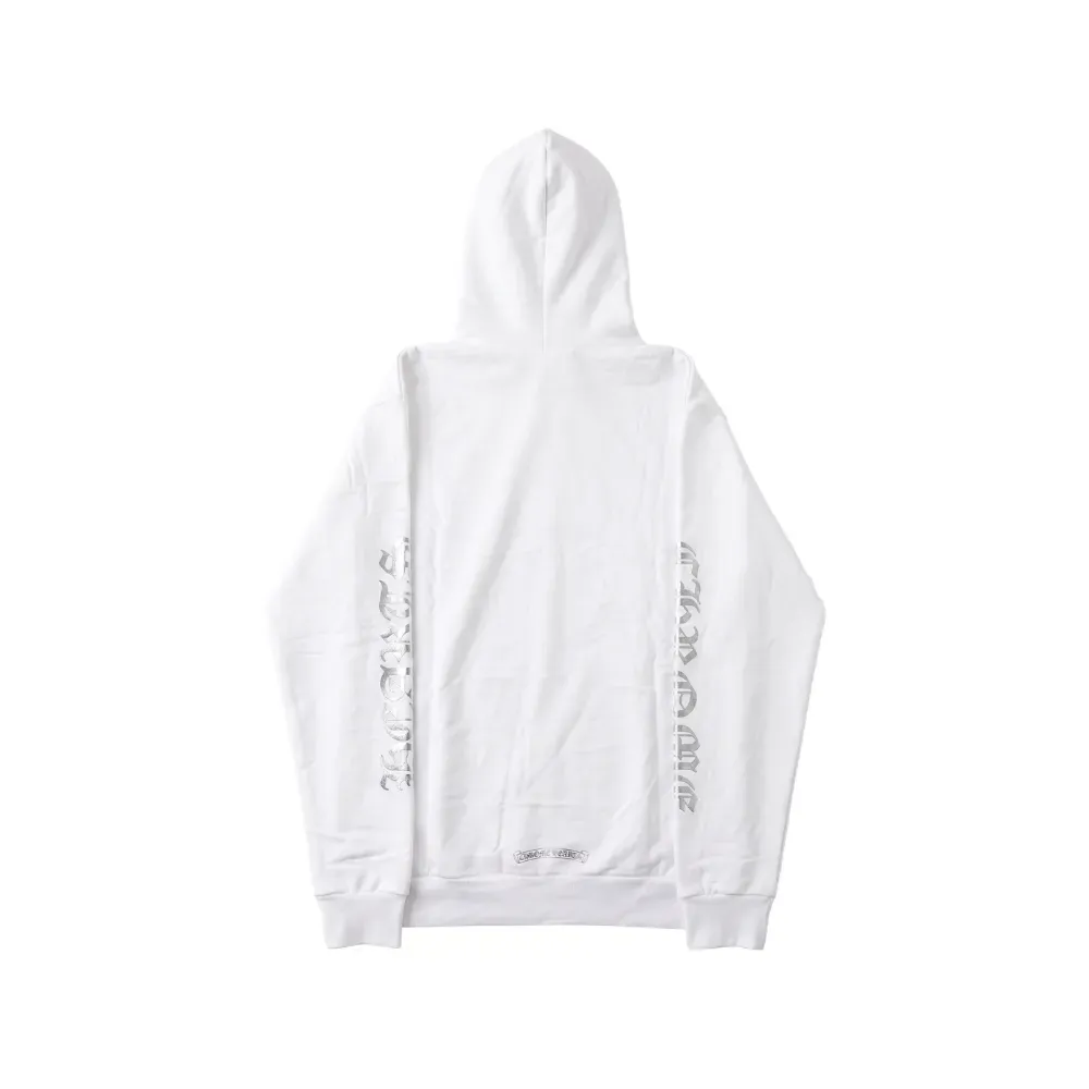 Moletom Chrome Hearts Foil Hoodie White - Droper