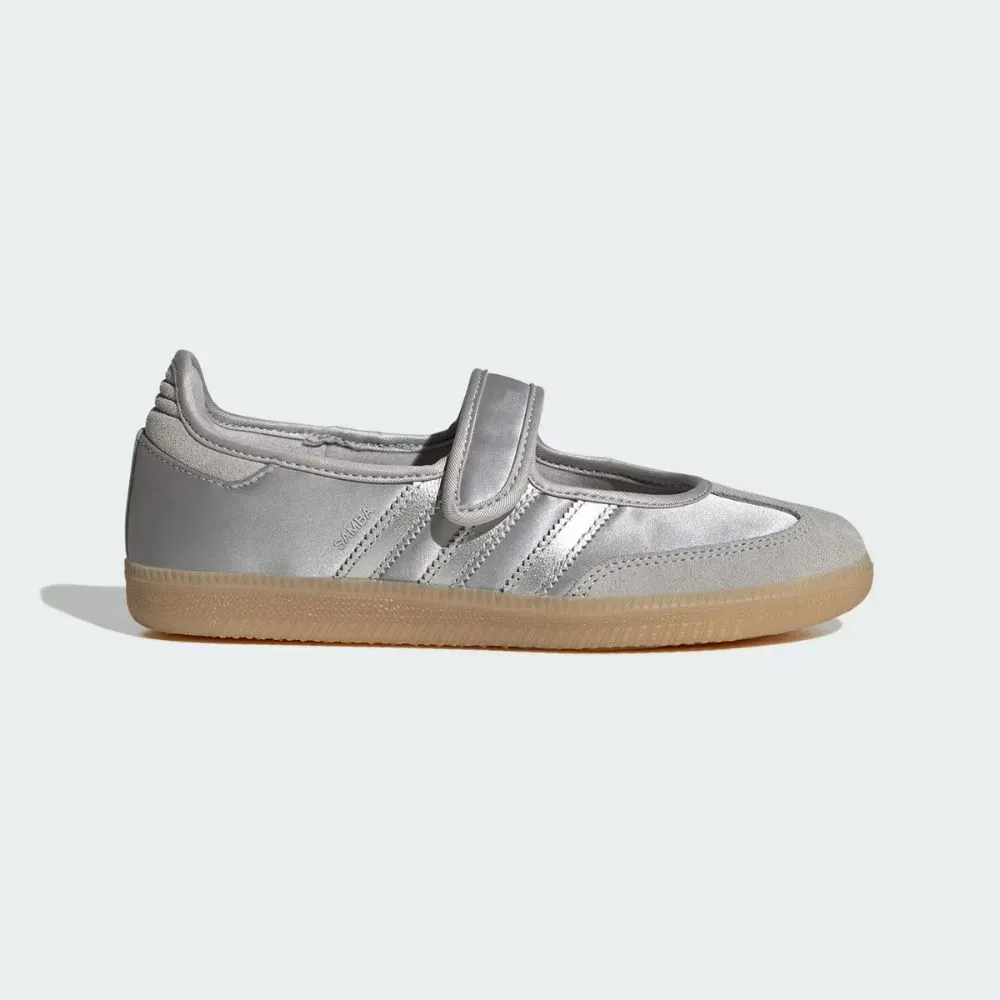 adidas Samba Jane Grey Two Silver Metallic Gum - Droper