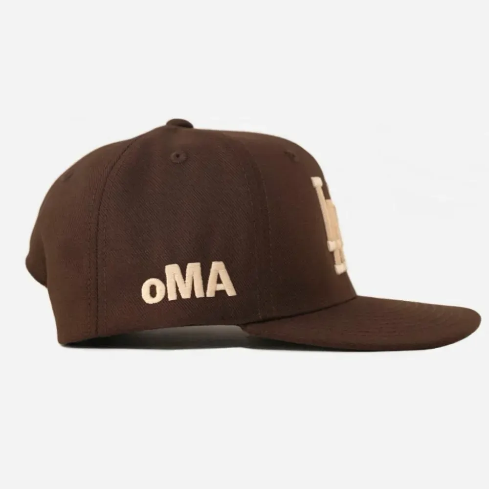 Boné oMA Studios LA LA Hat Brown - Droper