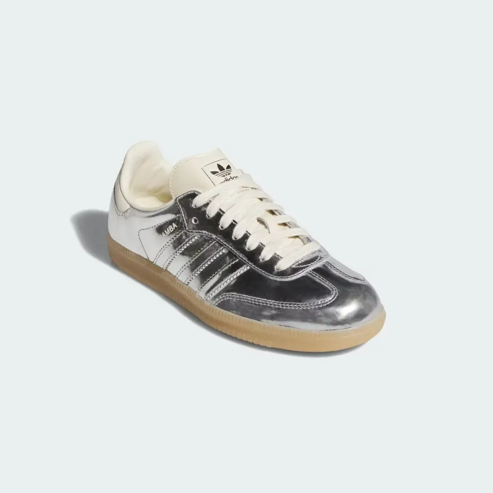 adidas Samba OG Silver Metallic Gum Feminino - Droper