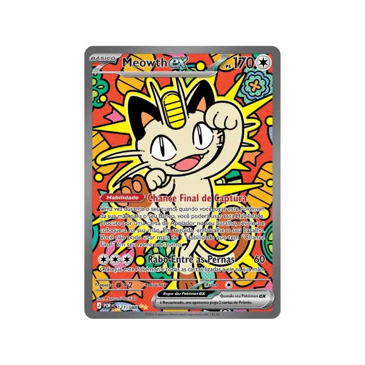 Meowth ex (121/88) Equilíbrio Perfeito Pokémon TCG - Droper