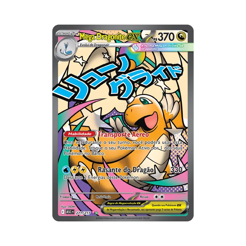 Mega Dragonite ex (271/217) - Pokémon TCG - Heróis Excelsos (PT-BR