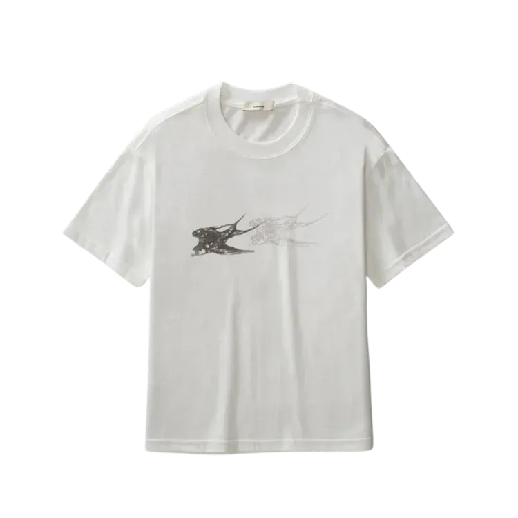 Camiseta Carnan Swallow T-shirt Stoned Off White