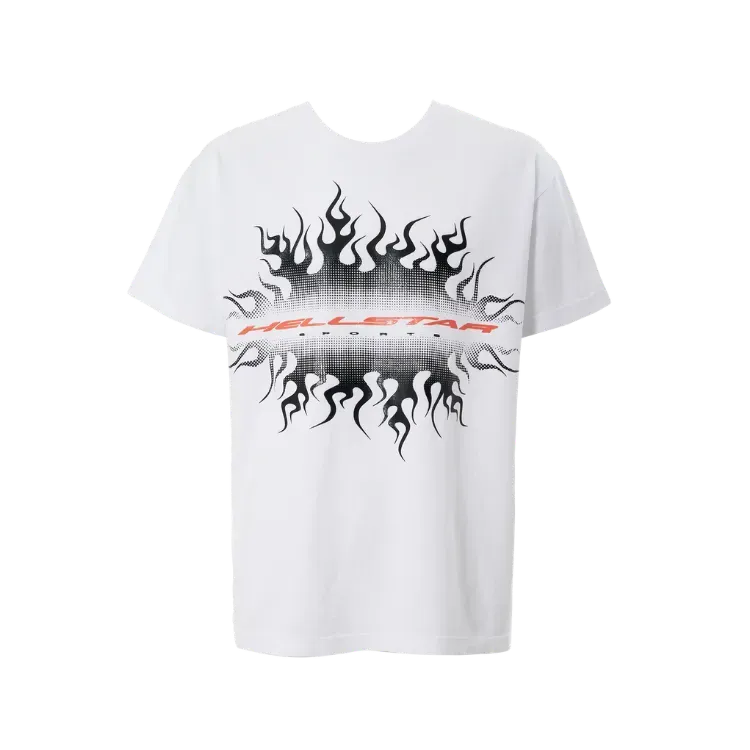 Camiseta Hellstar Gradient Flames White