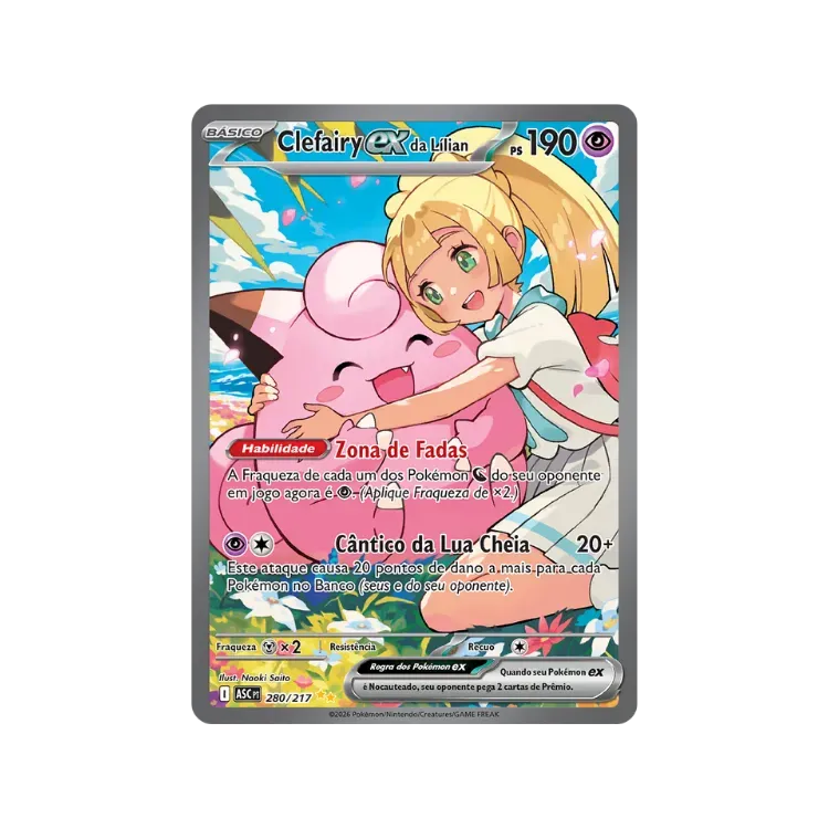 Clefairy ex da Lílian (280/217) Heróis Excelsos Pokémon TCG