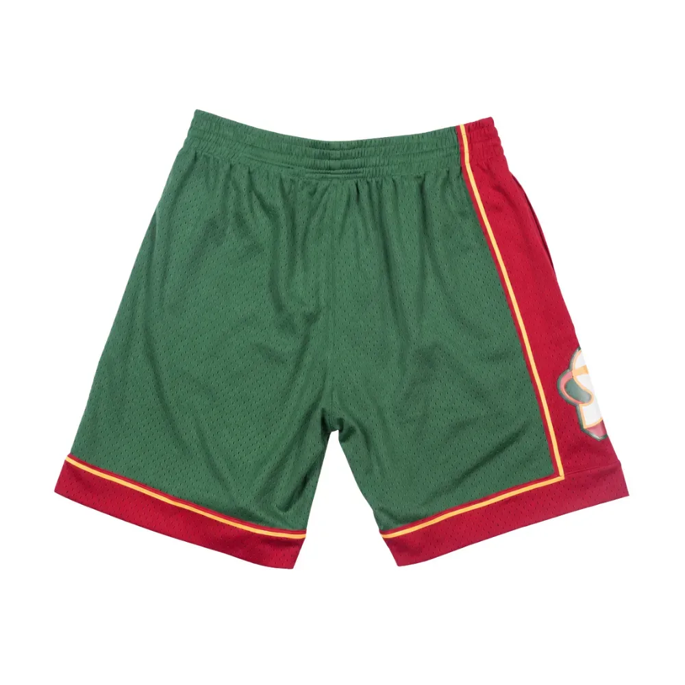 Shorts Mitchell & Ness Seattle Supersonics Road 1995-96 Green - Droper