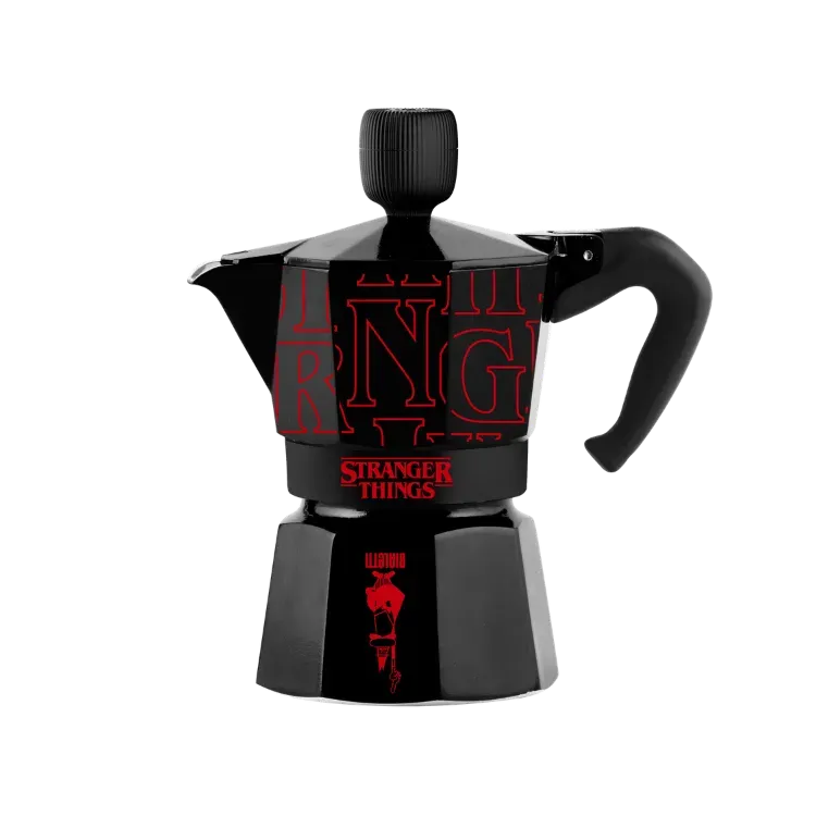Stranger Things x Bialetti Moka Express Italiana Black