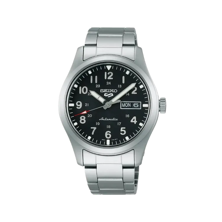 Relógio Seiko 5 Sports Field Trench Automático Preto 39mm