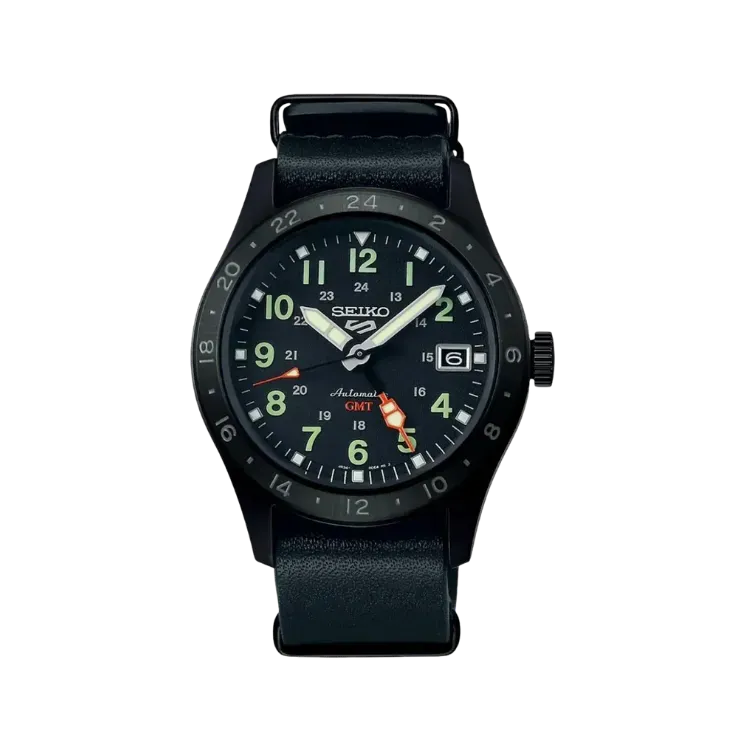 Relógio Seiko 5 Sports GMT Black 39.4 mm